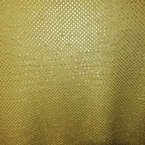 St. John Collection Sequined Top Women's Medium Light Yellow Half Sleeves - Picture 3 of 6